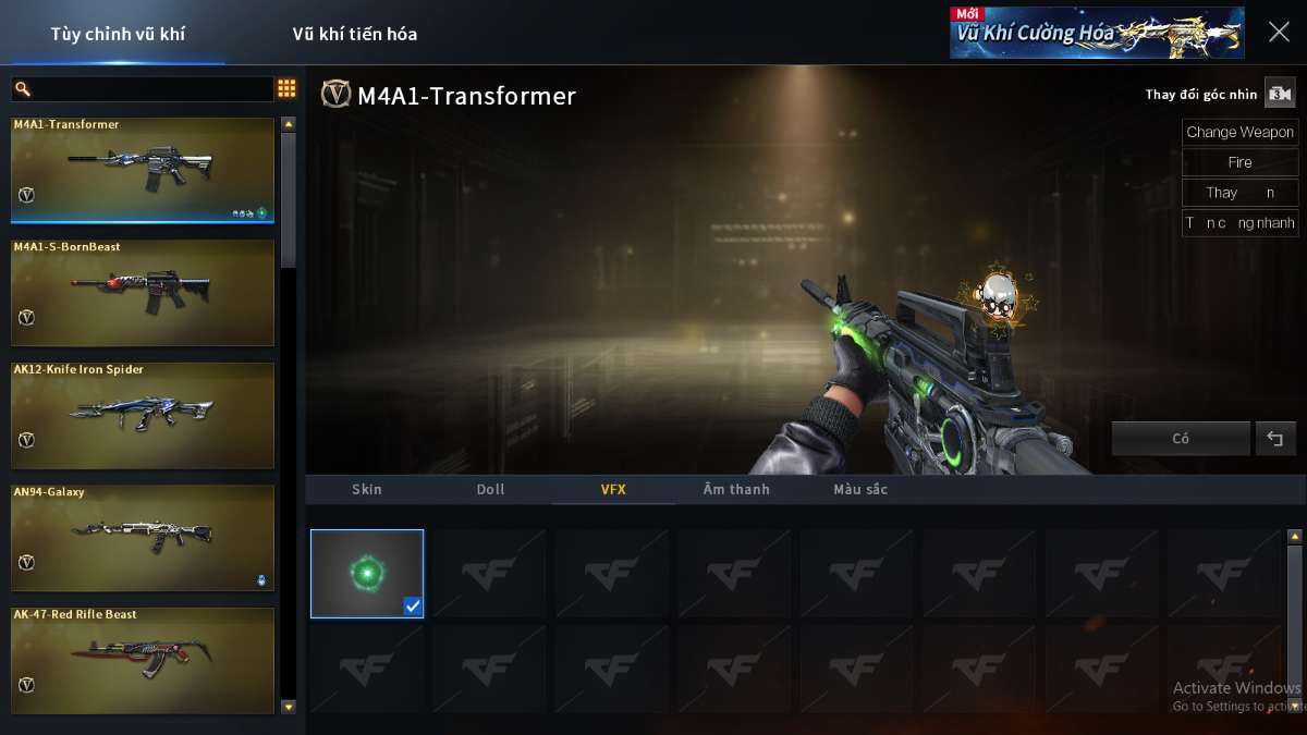 shop acc cf uy tin gia re